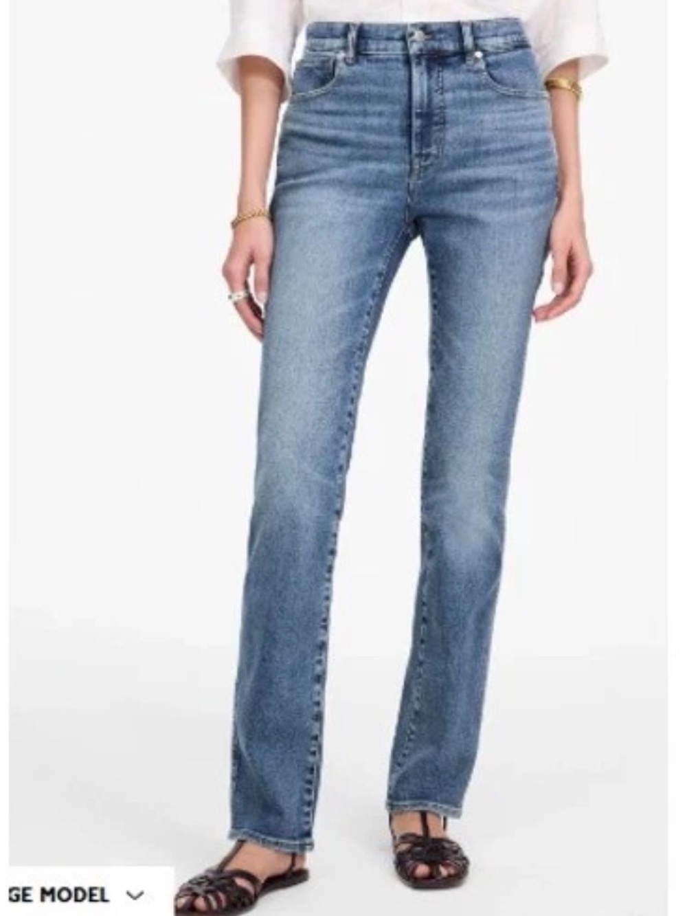 Madewell Jeans Womens Size 23 Blue High Rise Stovepipe Ashland Wash Denim NU072